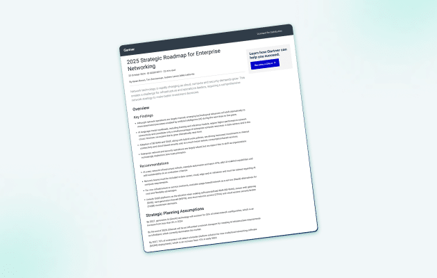 Gartner® 2025 Enterprise Networking Report 